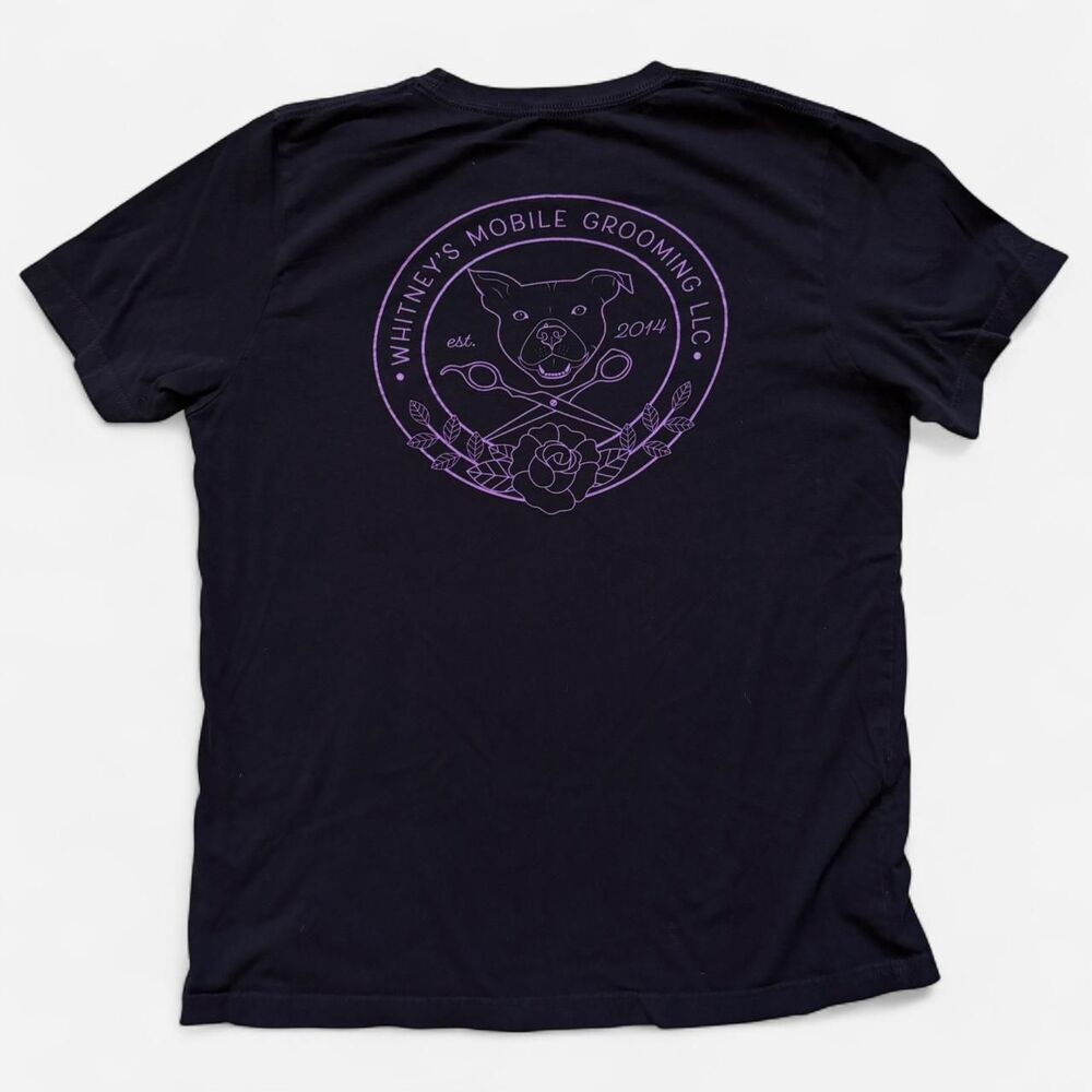 Unbranded Women's Black and Purple T-shirt